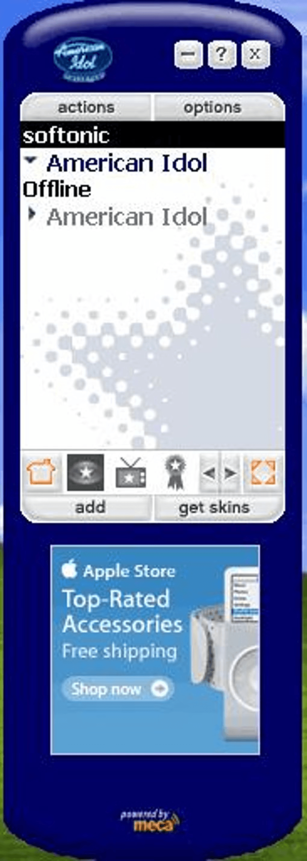 Branded Meca Messenger skin showing partner-customized instant messaging surface